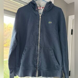 Lacoste Men’s Navy Full Zip Hoodie
